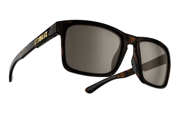 BLIZ LUNA demi brown/brown with silver mirror polarized