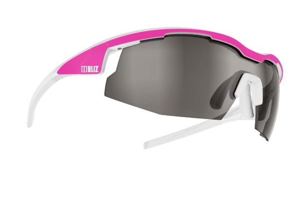 BLIZ SPRINT matt neon pink/shiny white / smoke with silver mirror Filt.Cat.3 1